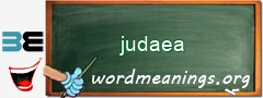 WordMeaning blackboard for judaea